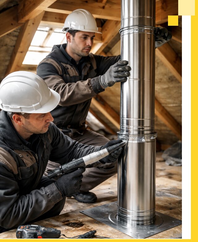 Монтаж дымоходов для каминов в Лиски с гарантией качества
