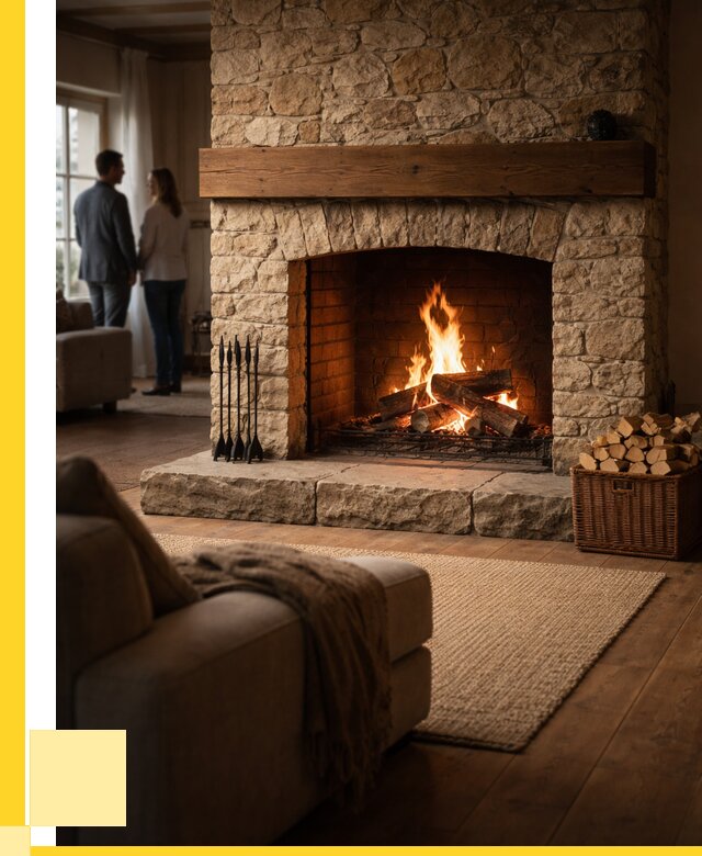 Открытые камины под ключ в Лиски от 164115 р. ЭриданЛск