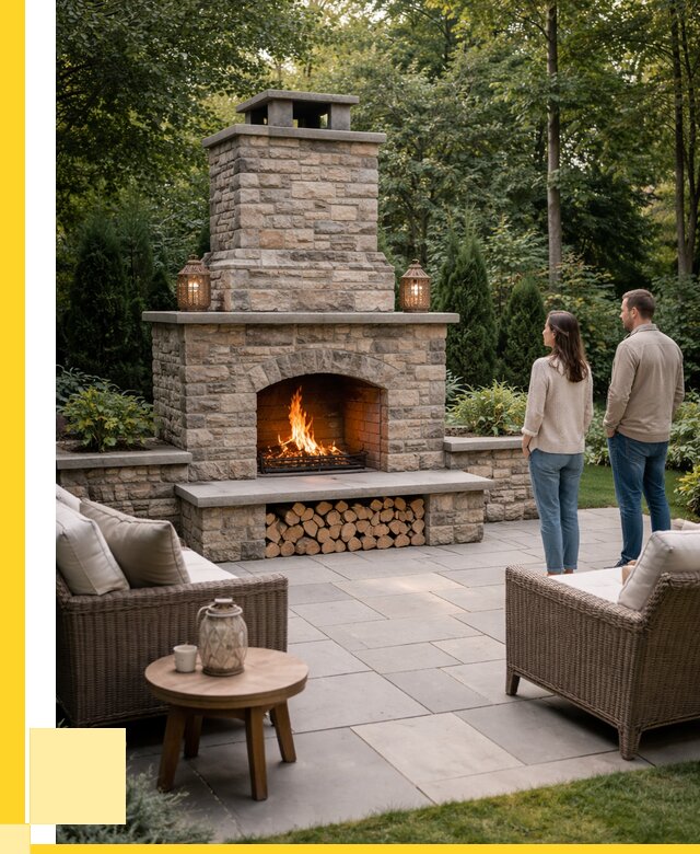 Уличные камины из кирпича в Лиски от 164115 р. | ЭриданЛск