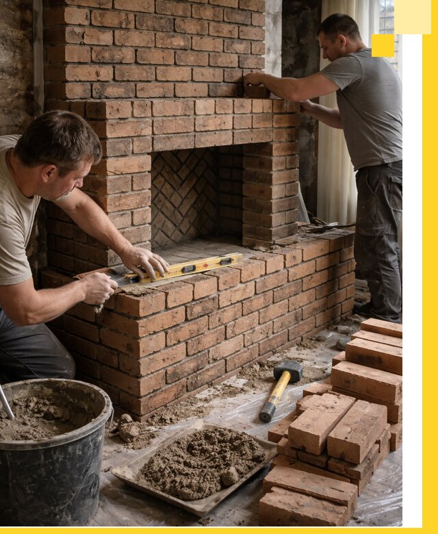 Изготовление и установка кирпичных каминов в Лиски