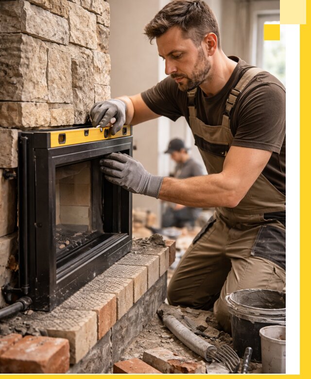 Дровяные камины под ключ в Лиски: монтаж, обустройство