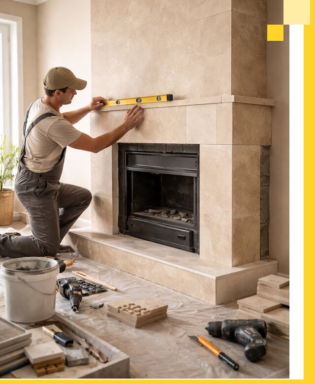 Установка и монтаж каминов в частном доме под ключ в Лиски