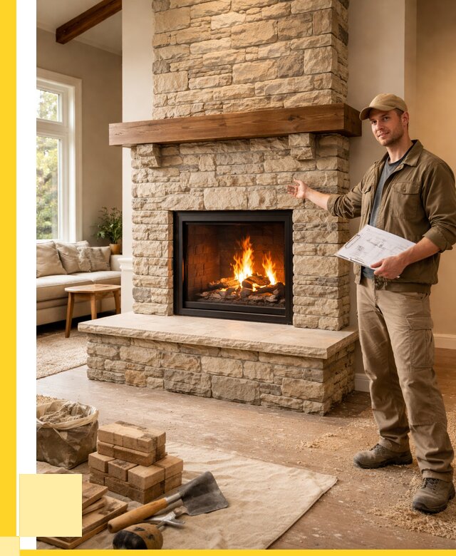 Камины под ключ в Лиски от 196938 р. | ЭриданЛск — установка