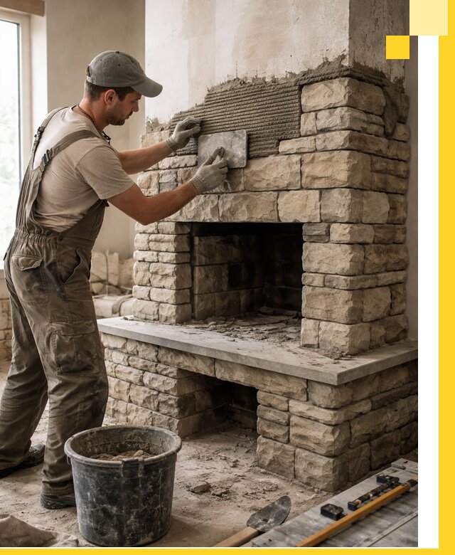 Строительство каминов под ключ в Лиски от проектирования до монтажа