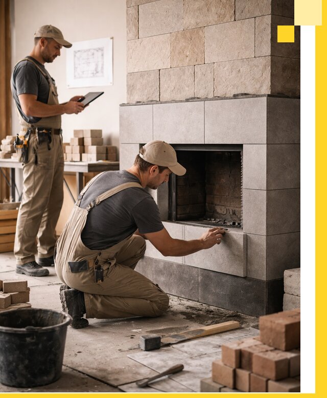 Индивидуальные проекты каминов и каминных систем в Лиски