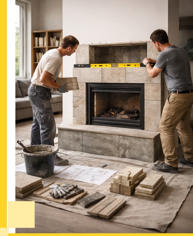 Монтаж каминов и установка в Лиски от 49235 р. | ЭриданЛск