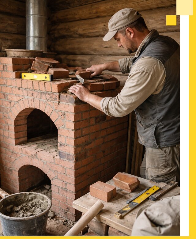 Изготовление и установка русских печей в Лиски под ключ