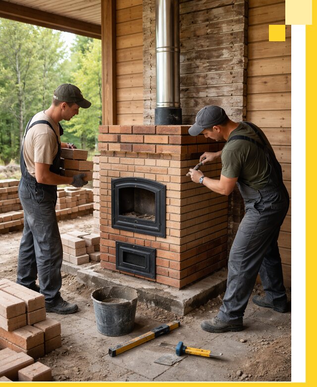 Производство и установка дачных печей под ключ в Лиски