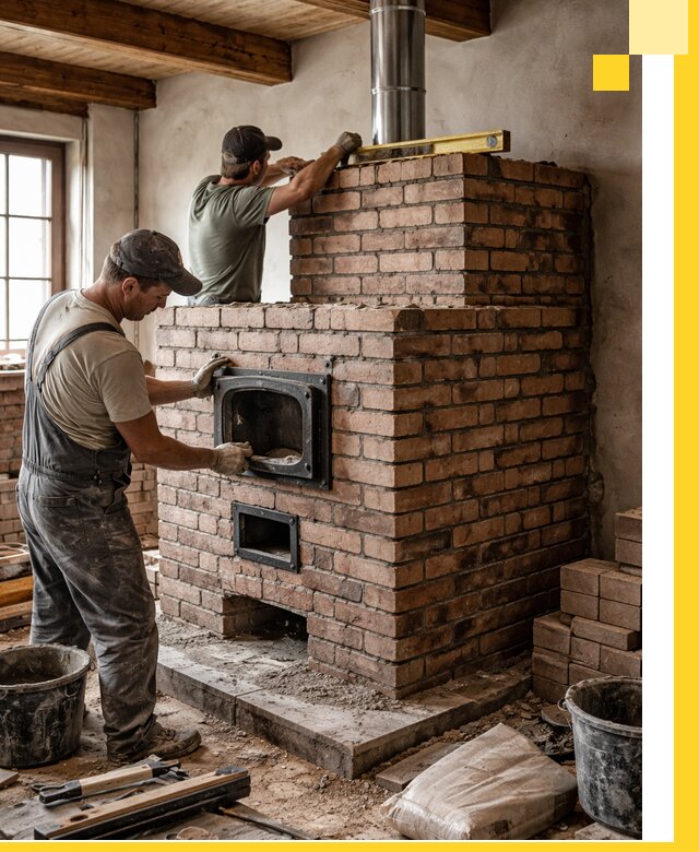 Печи для загородного дома под ключ в Лиски — монтаж и сервис