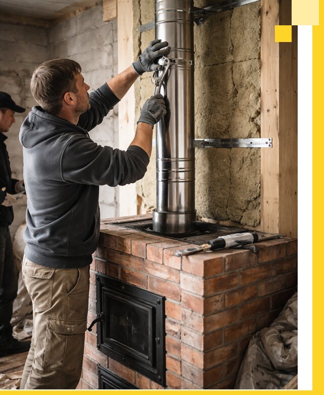 Изготовление и монтаж печей и дымоходов под ключ в Лиски