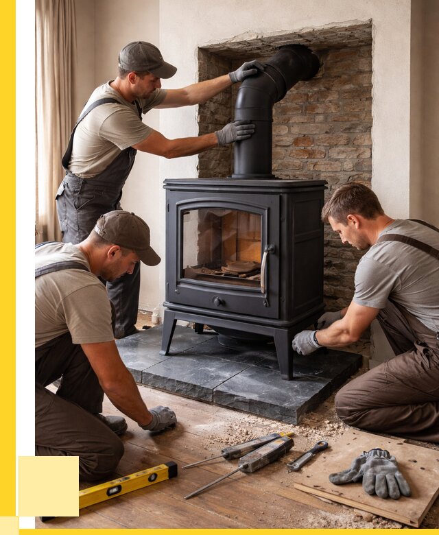 Монтаж печи камина в частном доме в Лиски от 27353 р. | ЭриданЛск