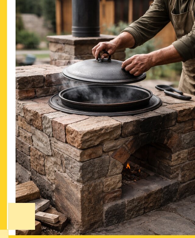 Печи для казана в Лиски по цене от 19694 р. | ЭриданЛск