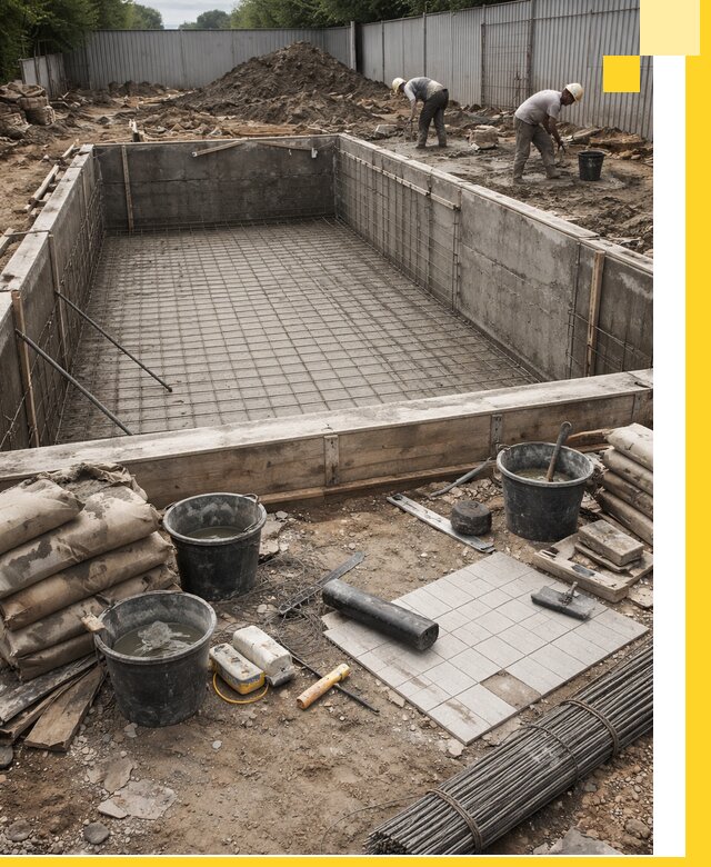 Строительство бассейнов под ключ в Лиски, дизайн и монтаж