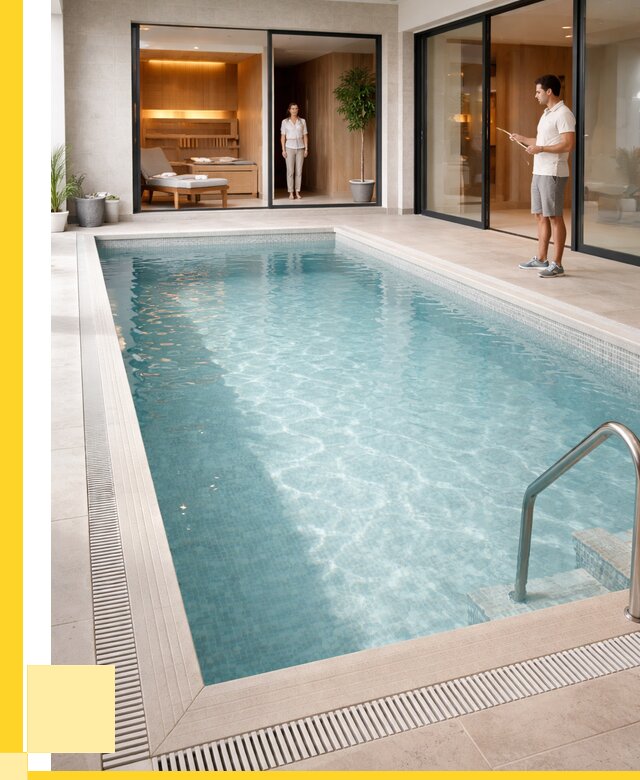 Отделка бассейна пленкой ПВХ в Лиски от 3829 р. - ЭриданЛск