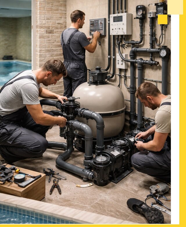 Комплексное оборудование для бассейнов под ключ в Лиски