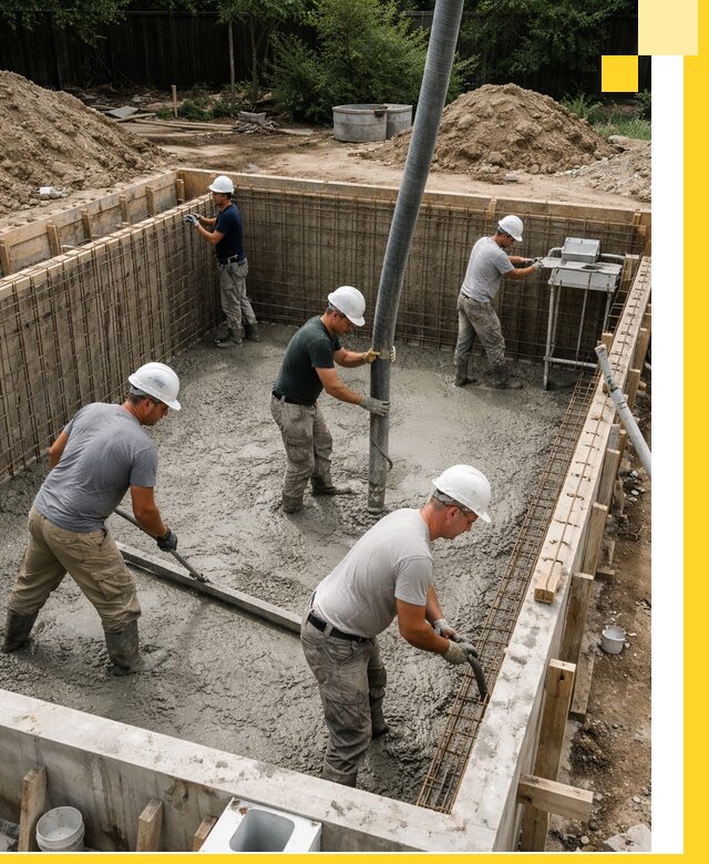 Строительство бетонных бассейнов под ключ в Лиски