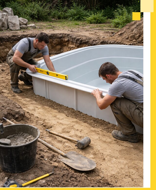 Производство и установка пластиковых бассейнов в Лиски под ключ