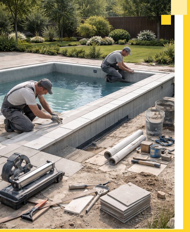 Строительство открытых бассейнов под ключ в Лиски профессионально