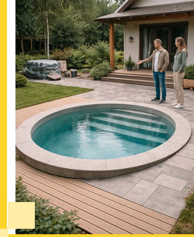 Бассейн на даче под ключ в Лиски от 218820 р., ЭриданЛск