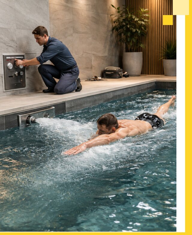 Проектирование и монтаж бассейнов с противотоком в Лиски