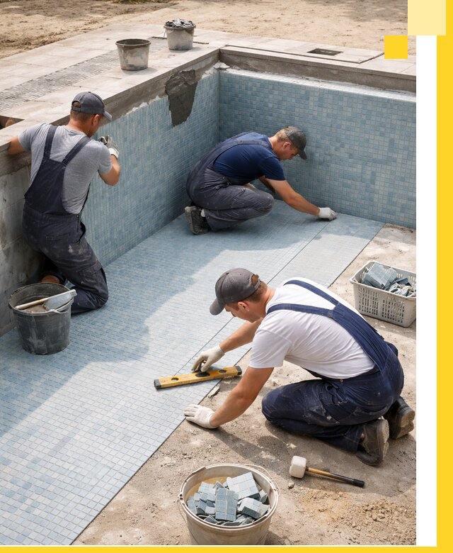 Укладка и установка плитки для бассейнов под ключ в Лиски