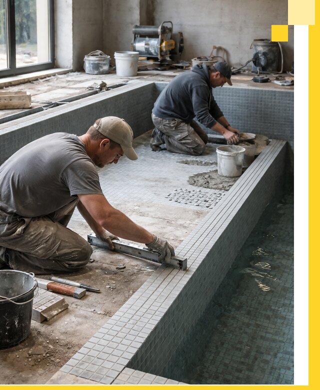 Строительство бассейна в частном доме в Лиски под ключ