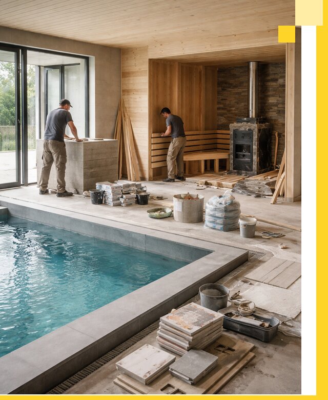 Проектирование и строительство бань с бассейном в Лиски