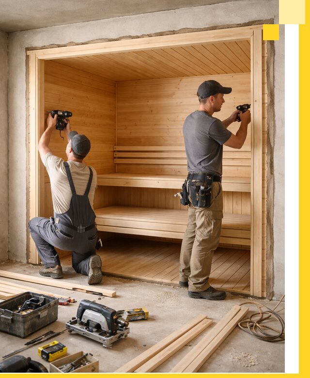 Монтаж саун под ключ в Лиски — проектирование и установка