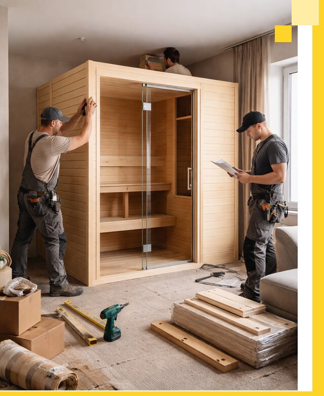 Установка и благоустройство саун в квартире в Лиски