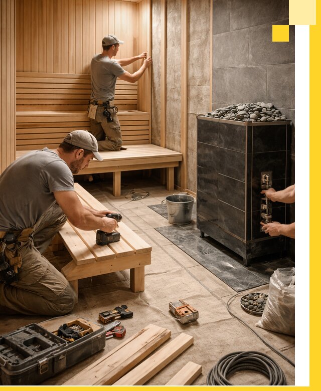 Дизайн и строительство интерьерных саун под ключ в Лиски