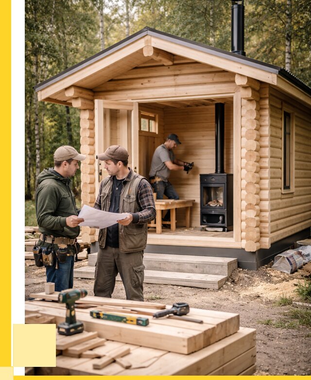 Монтаж бань под ключ в Лиски — от 218820 р. | ЭриданЛск