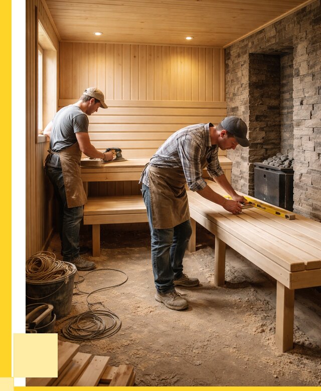 Отделка бани в Лиски: внутренняя отделка от 3282 р. | ЭриданЛск