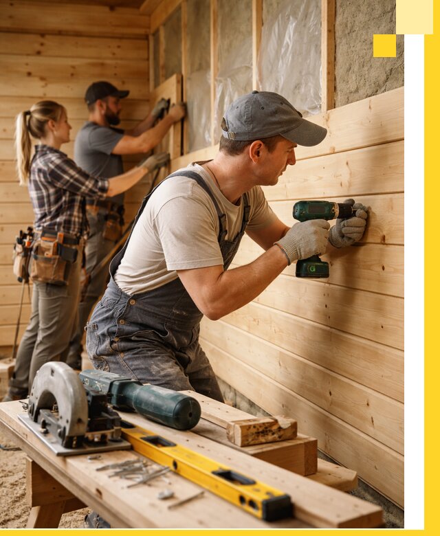 Обшивка бань под ключ в Лиски: отделка стен и потолков