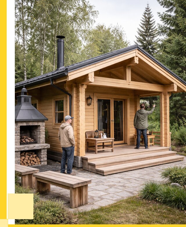 Деревянные бани под ключ в Лиски от 492345 р. | ЭриданЛск