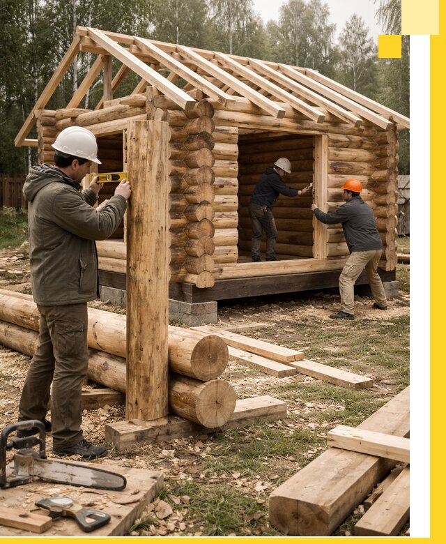 Строительство бань для дачи под ключ в Лиски с доставкой и монтажом