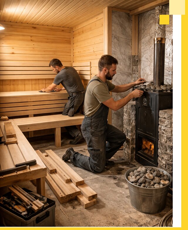 Дизайн и строительство интерьеров бань под ключ в Лиски