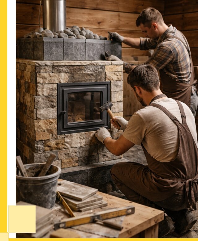 Облицовка банной печи в Лиски от 16412 р. | ЭриданЛск