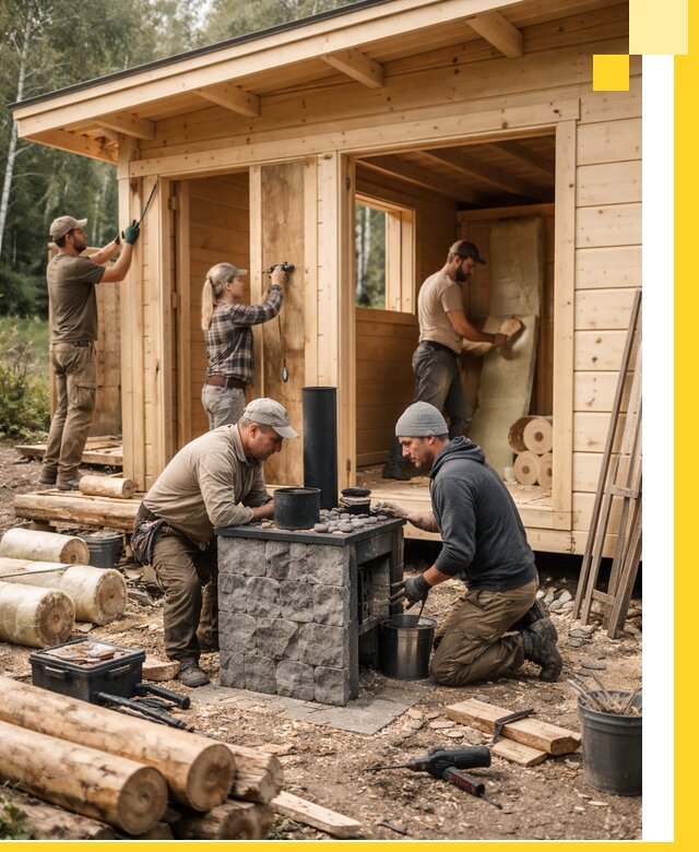 Купить баню под ключ в Лиски строительство монтаж отделка