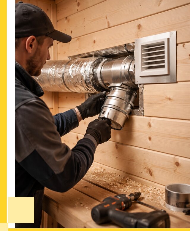 Монтаж вентиляции бани в Лиски от 13129 р. | ЭриданЛск