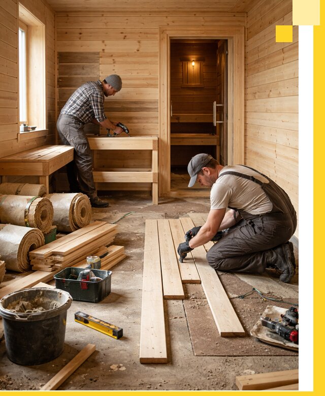 Индивидуальный проект бани с комнатой отдыха под ключ в Лиски