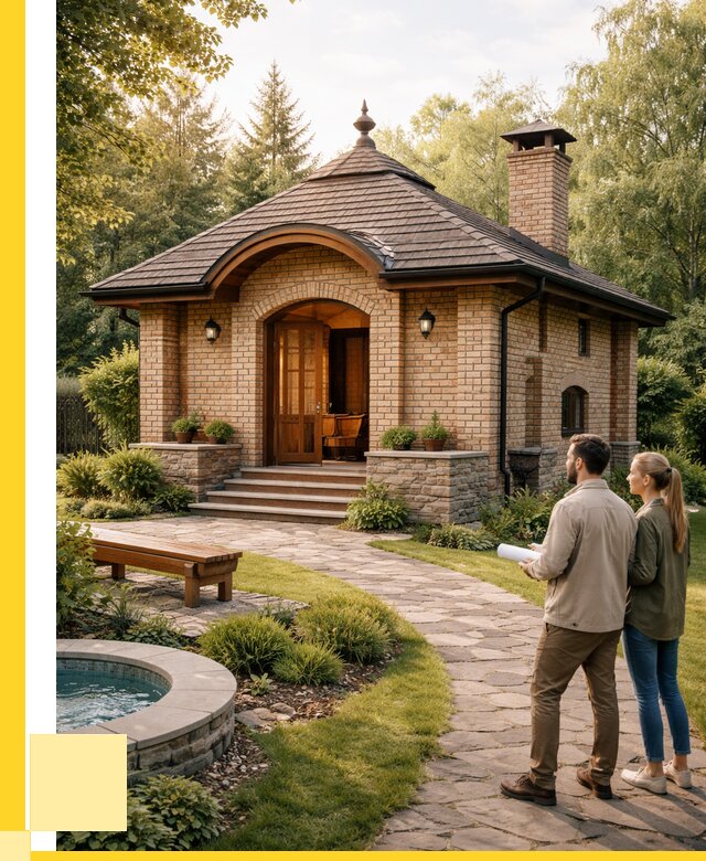 Проект кирпичной бани в Лиски от 32823 р. | ЭриданЛск