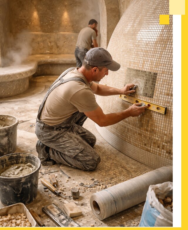 Хамам под ключ в Лиски: проектирование, строительство, отделка