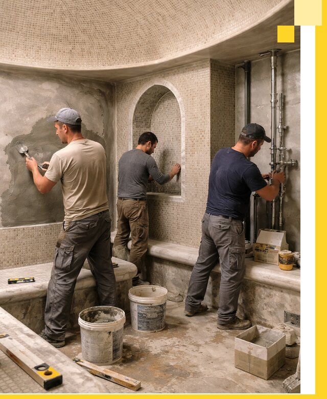 Профессиональный монтаж хамамов под ключ в Лиски с гарантией