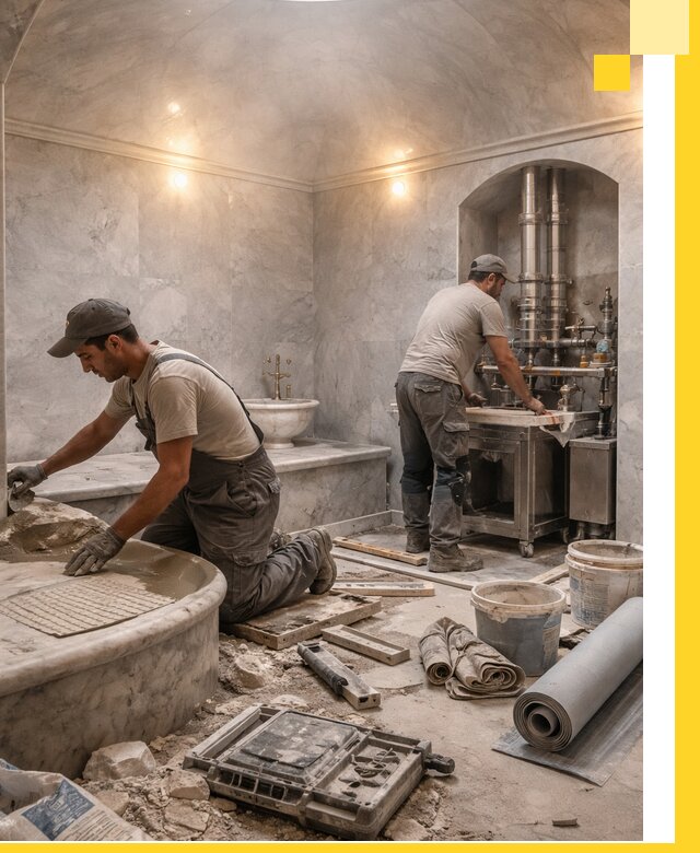 Строительство турецких бань хаммам под ключ в Лиски