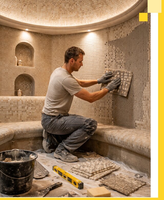 Устройство и монтаж домашнего хамама под ключ в Лиски