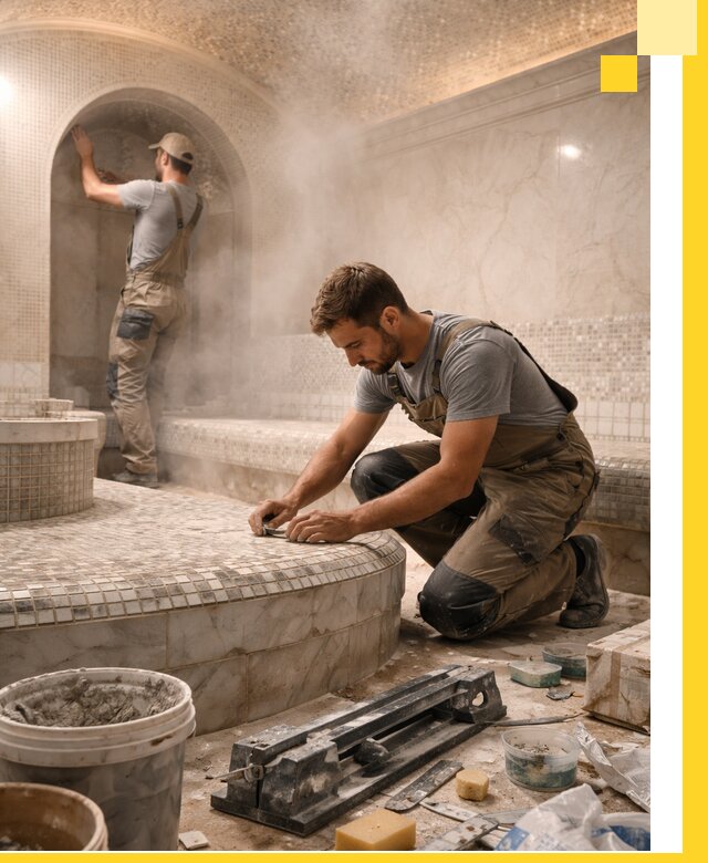 Профессиональный дизайн хамама и SPA под ключ в Лиски