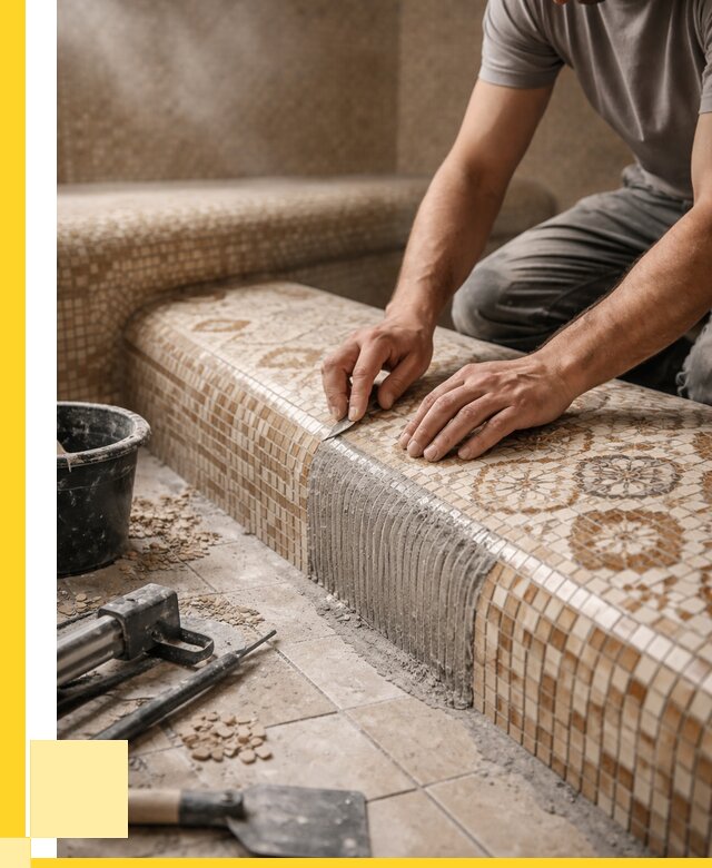 Плитка для хамама под ключ в Лиски от 3829 р. | ЭриданЛск