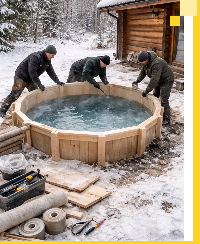 Изготовление и установка ледяных купелей под ключ в Лиски